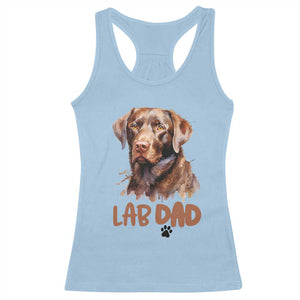 Chocolate Labrador Retriever Dad Racerback Tank Top Dog Lover Gift TS12 Light Blue Print Your Wear