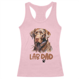 Chocolate Labrador Retriever Dad Racerback Tank Top Dog Lover Gift TS12 Light Pink Print Your Wear
