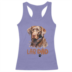Chocolate Labrador Retriever Dad Racerback Tank Top Dog Lover Gift TS12 Violet Print Your Wear