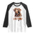 Chocolate Labrador Retriever Dad Raglan Shirt Dog Lover Gift TS12 White Black Print Your Wear