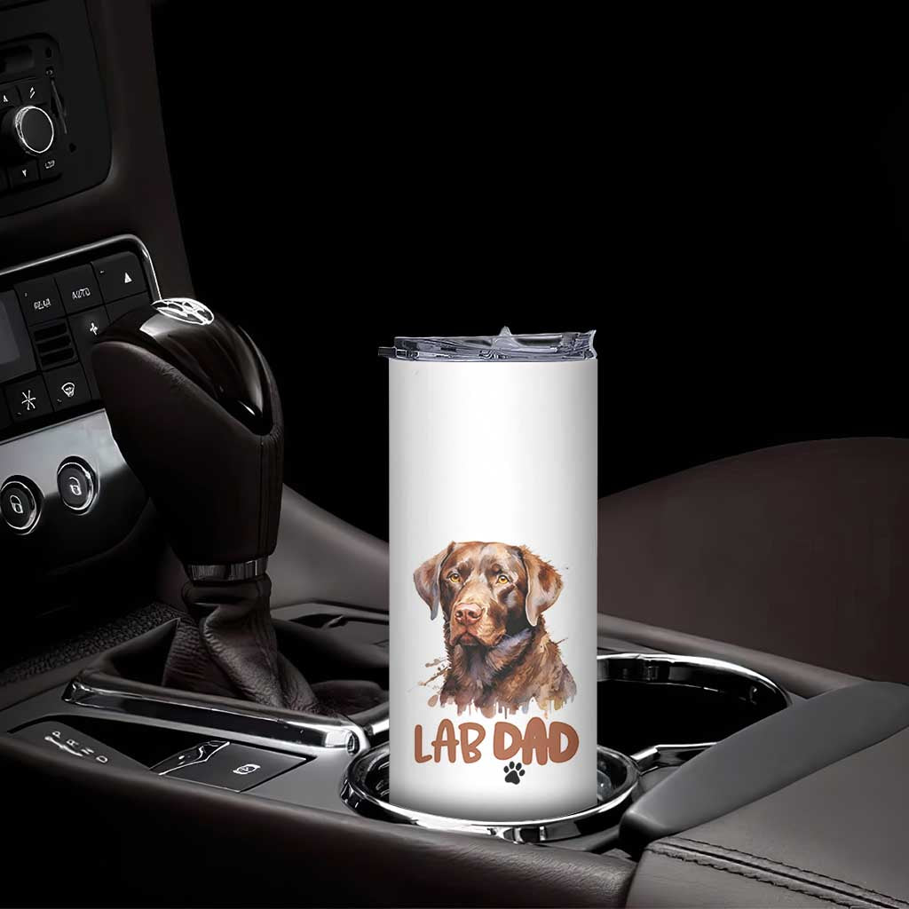Chocolate Labrador Retriever Dad Skinny Tumbler Dog Lover Gift TS12 Print Your Wear
