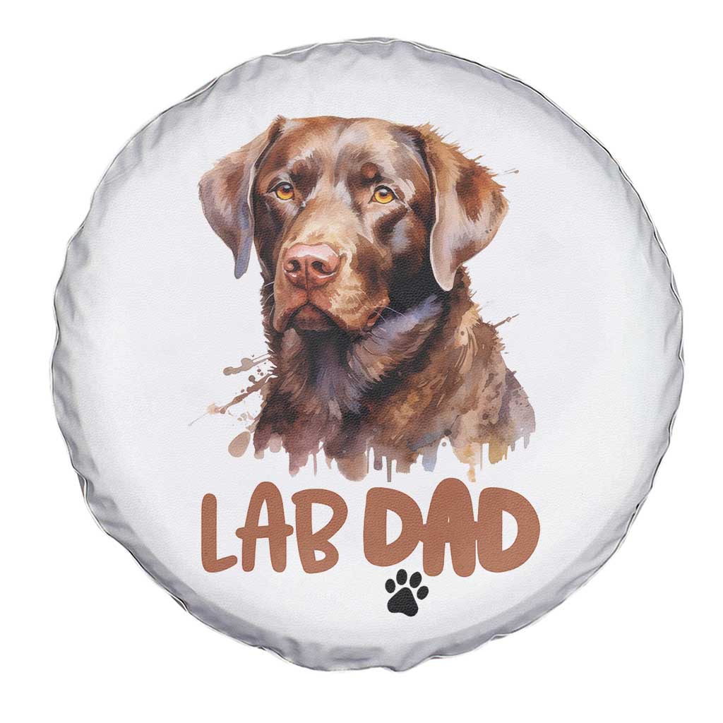 Chocolate Labrador Retriever Dad Spare Tire Cover Dog Lover Gift TS12 Print Your Wear