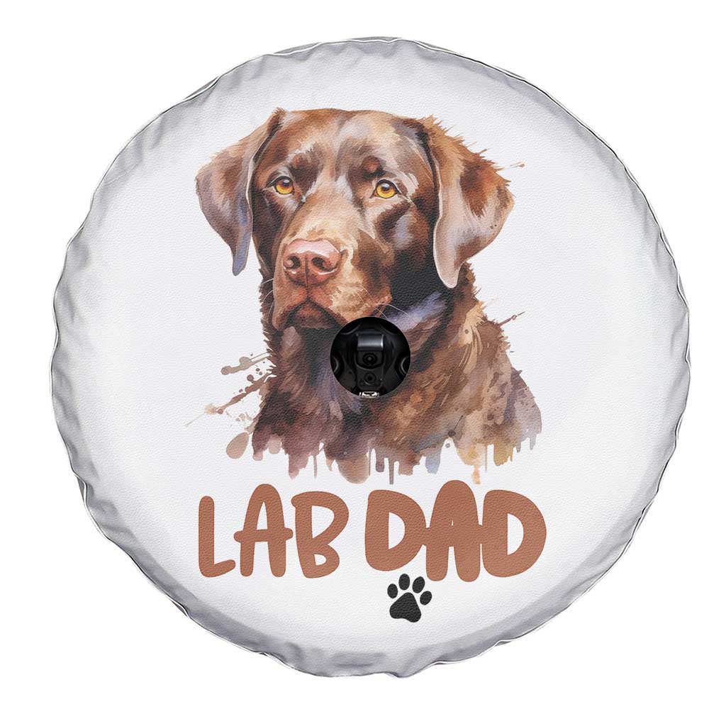 Chocolate Labrador Retriever Dad Spare Tire Cover Dog Lover Gift TS12 Print Your Wear