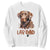 Chocolate Labrador Retriever Dad Sweatshirt Dog Lover Gift TS12 White Print Your Wear