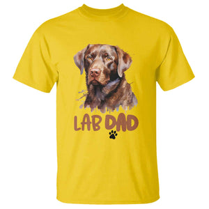 Chocolate Labrador Retriever Dad T Shirt Dog Lover Gift TS12 Daisy Print Your Wear