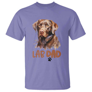 Chocolate Labrador Retriever Dad T Shirt Dog Lover Gift TS12 Violet Print Your Wear