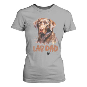 Chocolate Labrador Retriever Dad T Shirt For Women Dog Lover Gift TS12 Sport Gray Print Your Wear