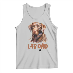 Chocolate Labrador Retriever Dad Tank Top Dog Lover Gift TS12 Ash Print Your Wear