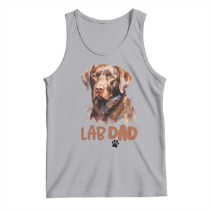 Chocolate Labrador Retriever Dad Tank Top Dog Lover Gift TS12 Athletic Heather Print Your Wear