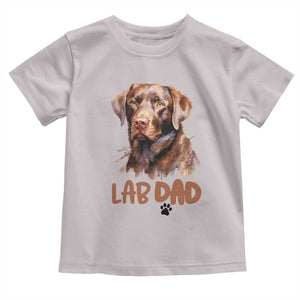 Chocolate Labrador Retriever Dad Toddler T Shirt Dog Lover Gift TS12 Ice Gray Print Your Wear