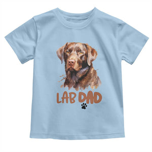 Chocolate Labrador Retriever Dad Toddler T Shirt Dog Lover Gift TS12 Light Blue Print Your Wear