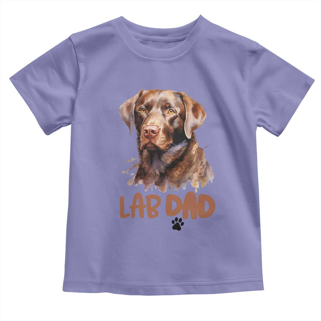 Chocolate Labrador Retriever Dad Toddler T Shirt Dog Lover Gift TS12 Violet Print Your Wear