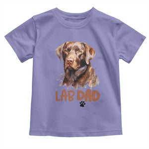 Chocolate Labrador Retriever Dad Toddler T Shirt Dog Lover Gift TS12 Violet Print Your Wear