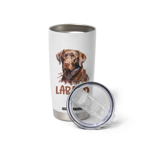 Chocolate Labrador Retriever Dad Tumbler Cup Dog Lover Gift TS12 Print Your Wear