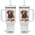 Chocolate Labrador Retriever Dad Tumbler With Handle Dog Lover Gift TS12 One Size: 40 oz White Print Your Wear