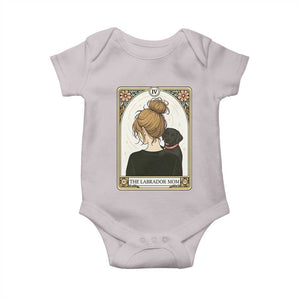 Black Labrador Mom Baby Onesie Funny Tarot Card Dog Lover Gift TS12 Ice Gray Print Your Wear