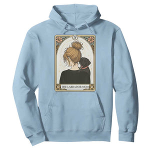 Black Labrador Mom Hoodie Funny Tarot Card Dog Lover Gift TS12 Light Blue Print Your Wear