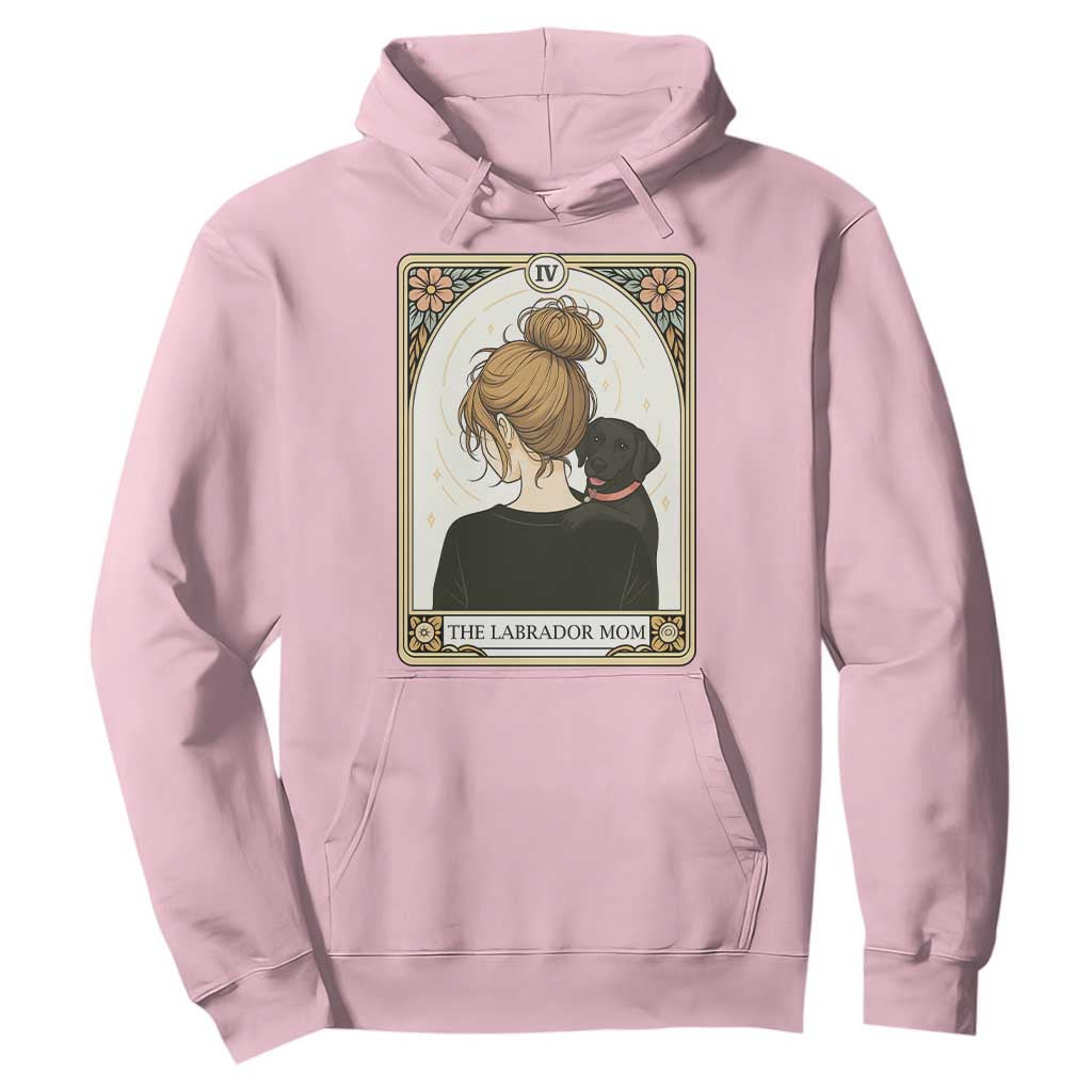Black Labrador Mom Hoodie Funny Tarot Card Dog Lover Gift TS12 Light Pink Print Your Wear