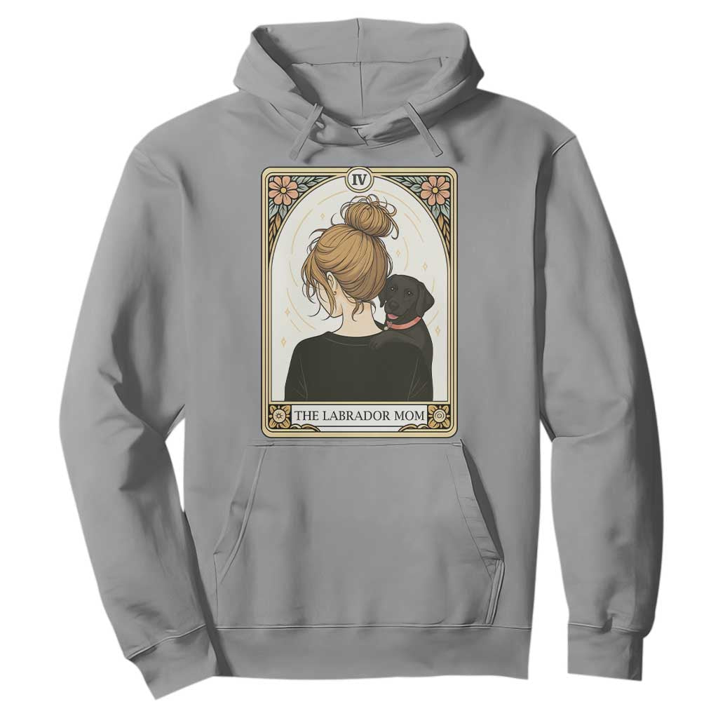 Black Labrador Mom Hoodie Funny Tarot Card Dog Lover Gift TS12 Sport Gray Print Your Wear