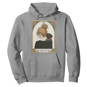 Black Labrador Mom Hoodie Funny Tarot Card Dog Lover Gift TS12 Sport Gray Print Your Wear
