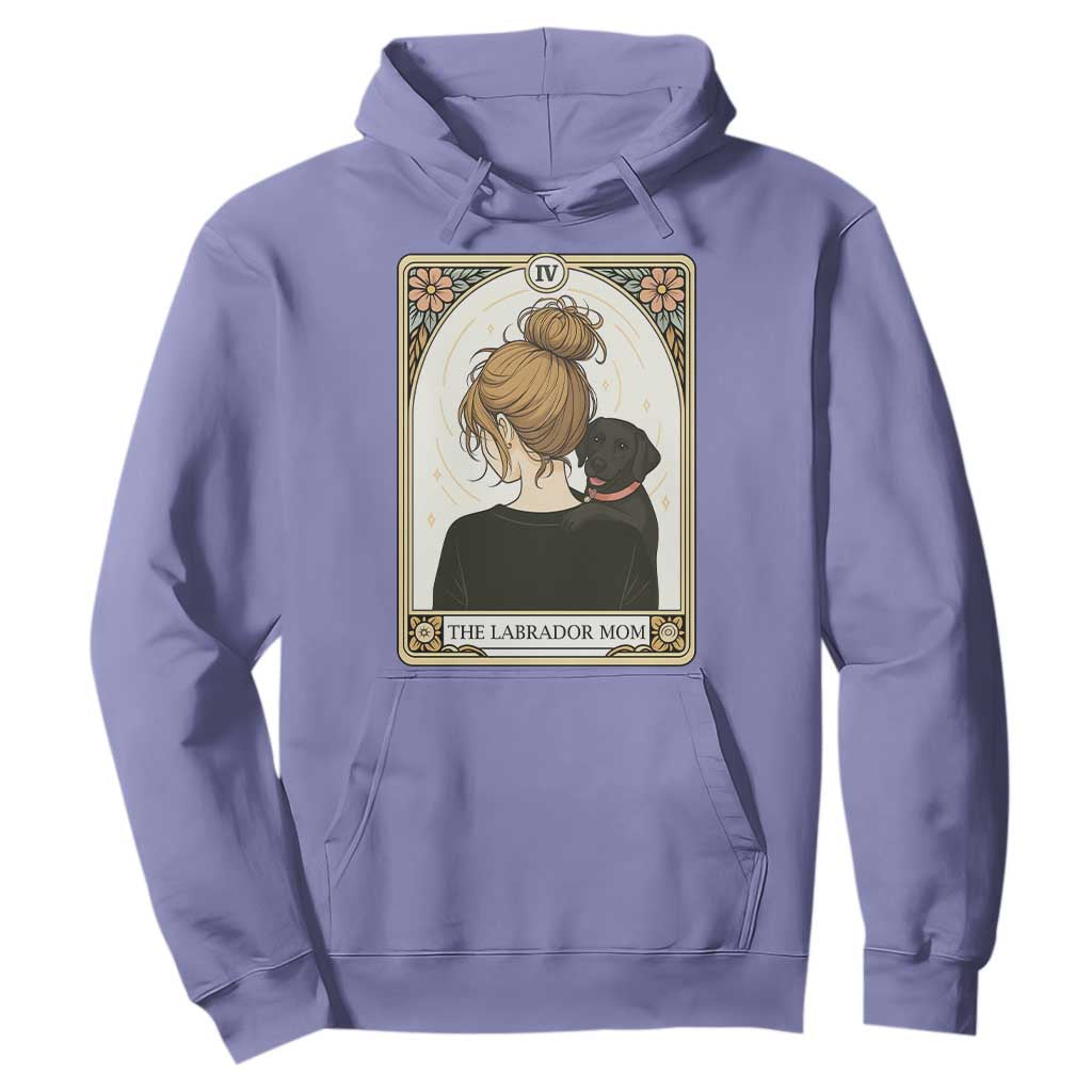 Black Labrador Mom Hoodie Funny Tarot Card Dog Lover Gift TS12 Violet Print Your Wear