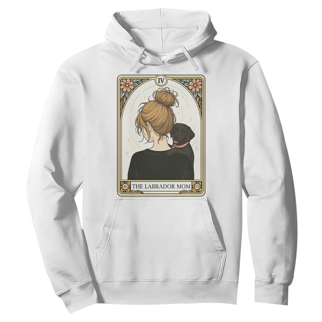 Black Labrador Mom Hoodie Funny Tarot Card Dog Lover Gift TS12 White Print Your Wear