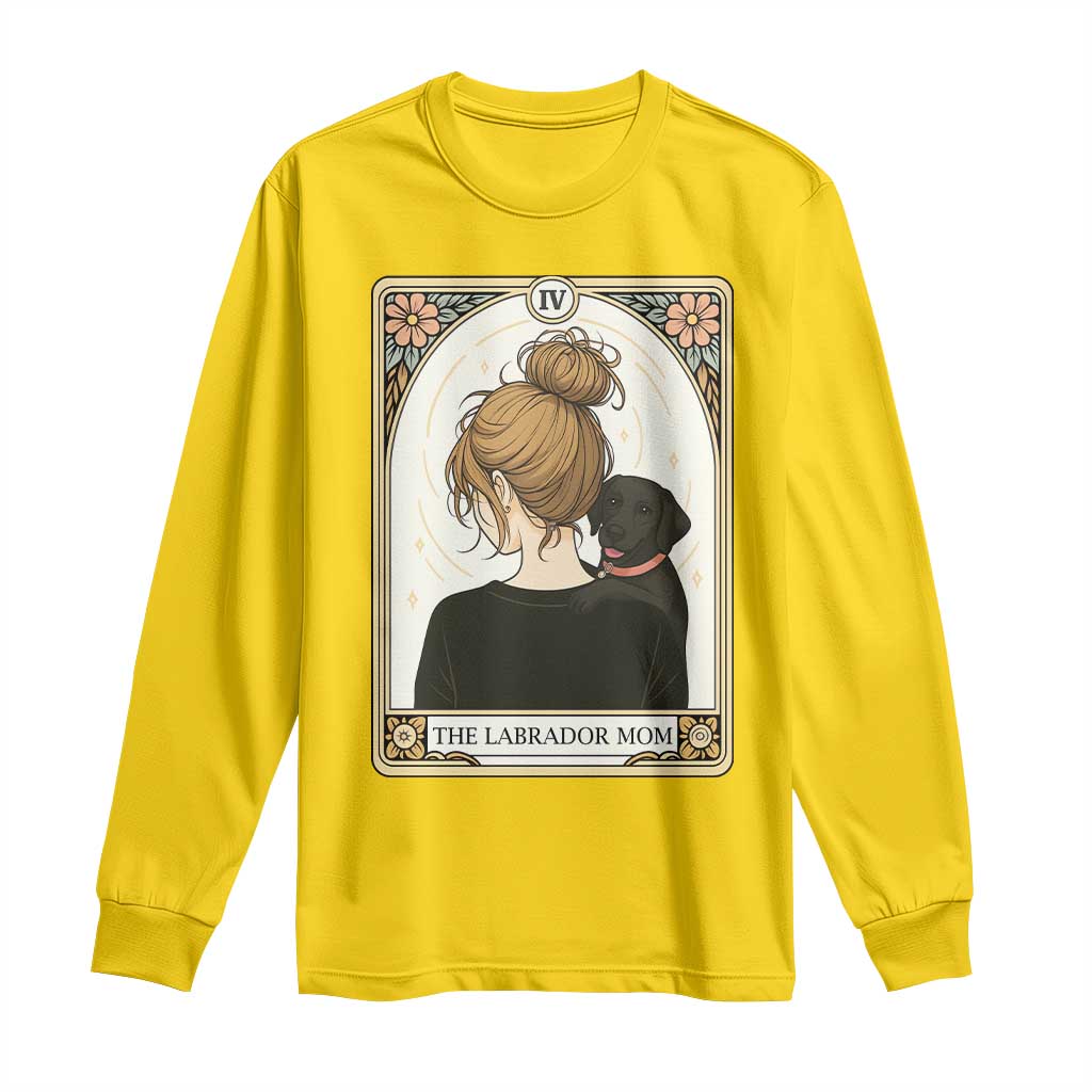 Black Labrador Mom Long Sleeve Shirt Funny Tarot Card Dog Lover Gift TS12 Daisy Print Your Wear