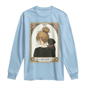 Black Labrador Mom Long Sleeve Shirt Funny Tarot Card Dog Lover Gift TS12 Light Blue Print Your Wear