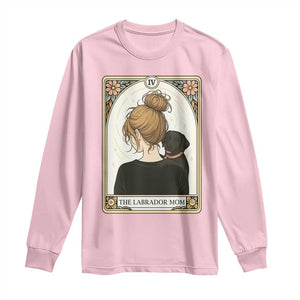 Black Labrador Mom Long Sleeve Shirt Funny Tarot Card Dog Lover Gift TS12 Light Pink Print Your Wear