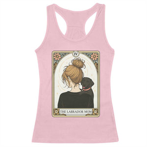 Black Labrador Mom Racerback Tank Top Funny Tarot Card Dog Lover Gift TS12 Light Pink Print Your Wear