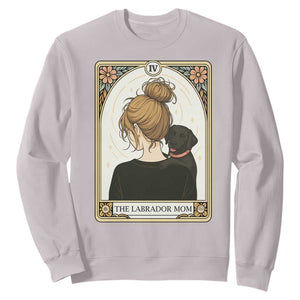 Black Labrador Mom Sweatshirt Funny Tarot Card Dog Lover Gift TS12 Ice Gray Print Your Wear