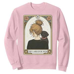 Black Labrador Mom Sweatshirt Funny Tarot Card Dog Lover Gift TS12 Light Pink Print Your Wear