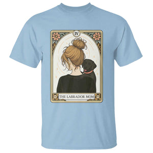 Black Labrador Mom T Shirt Funny Tarot Card Dog Lover Gift TS12 Light Blue Print Your Wear
