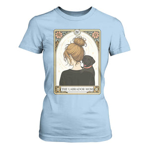 Black Labrador Mom T Shirt For Women Funny Tarot Card Dog Lover Gift TS12 Light Blue Print Your Wear