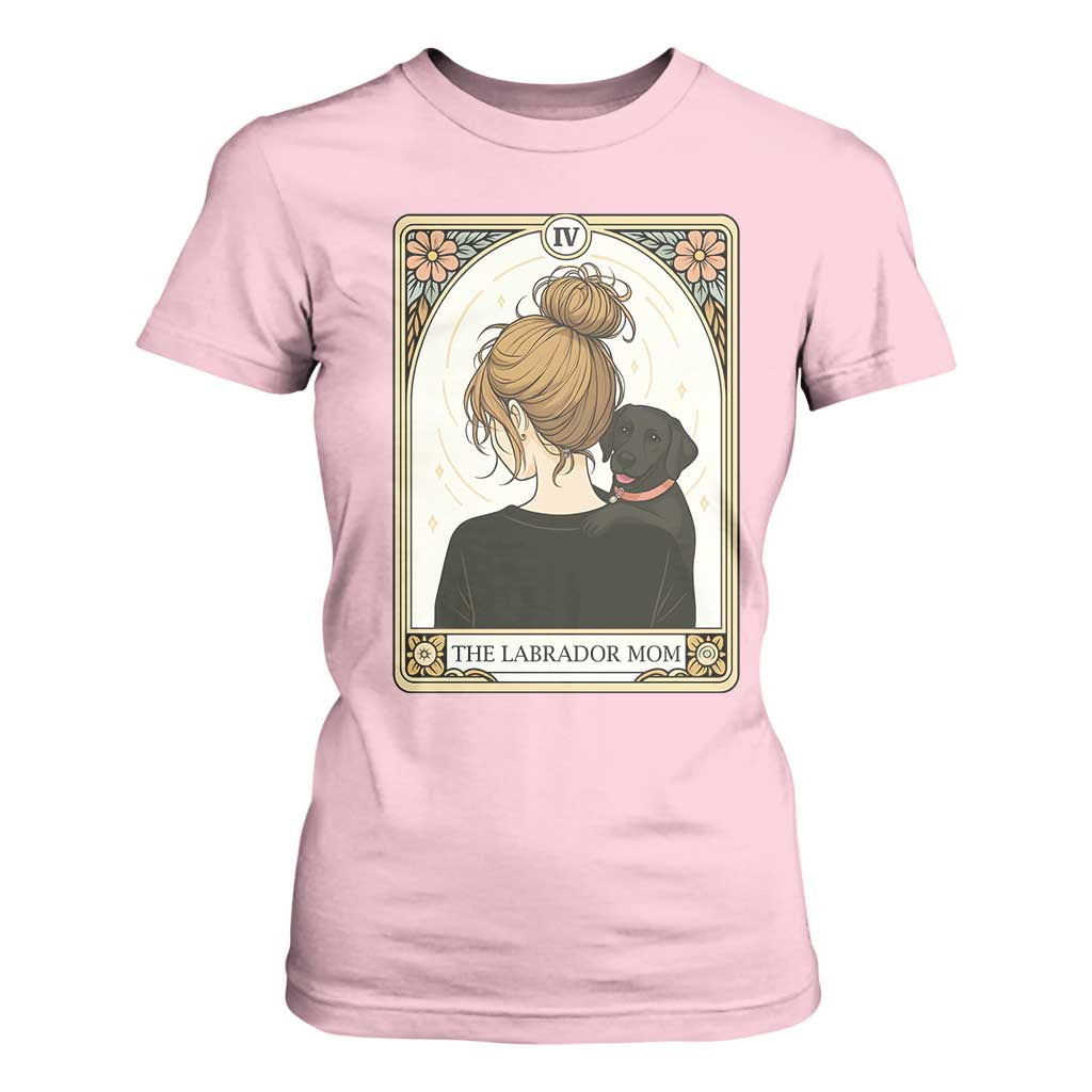 Black Labrador Mom T Shirt For Women Funny Tarot Card Dog Lover Gift TS12 Light Pink Print Your Wear