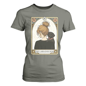 Black Labrador Mom T Shirt For Women Funny Tarot Card Dog Lover Gift TS12 Military Green Print Your Wear