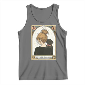 Black Labrador Mom Tank Top Funny Tarot Card Dog Lover Gift TS12 Black Heather Print Your Wear