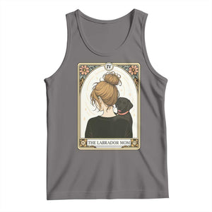 Black Labrador Mom Tank Top Funny Tarot Card Dog Lover Gift TS12 Deep Heather Print Your Wear