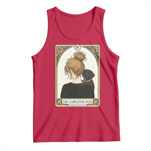 Black Labrador Mom Tank Top Funny Tarot Card Dog Lover Gift TS12 Red Print Your Wear