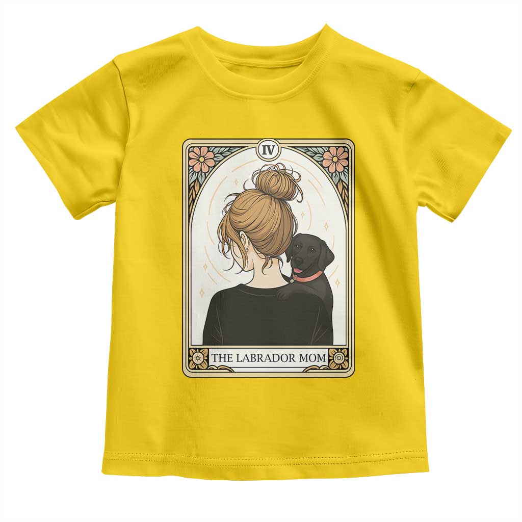 Black Labrador Mom Toddler T Shirt Funny Tarot Card Dog Lover Gift TS12 Daisy Print Your Wear