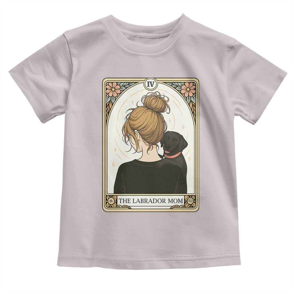 Black Labrador Mom Toddler T Shirt Funny Tarot Card Dog Lover Gift TS12 Ice Gray Print Your Wear