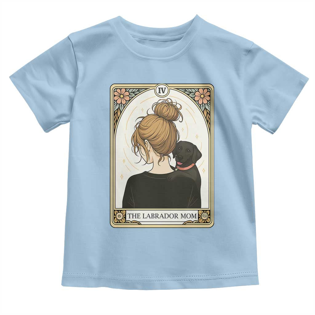 Black Labrador Mom Toddler T Shirt Funny Tarot Card Dog Lover Gift TS12 Light Blue Print Your Wear