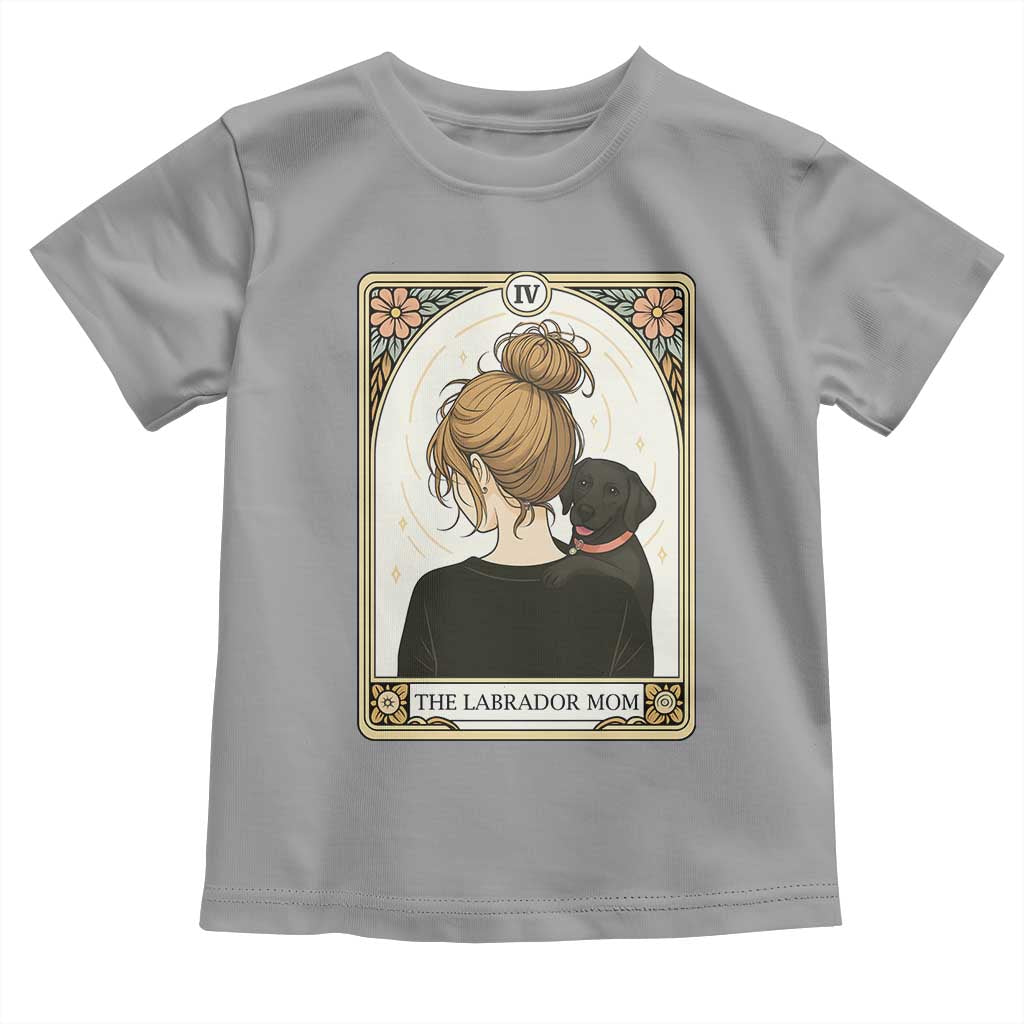Black Labrador Mom Toddler T Shirt Funny Tarot Card Dog Lover Gift TS12 Sport Gray Print Your Wear