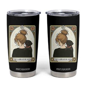 Black Labrador Mom Tumbler Cup Funny Tarot Card Dog Lover Gift TS12 Black Print Your Wear