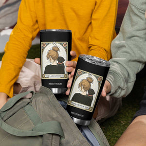 Black Labrador Mom Tumbler Cup Funny Tarot Card Dog Lover Gift TS12 Print Your Wear