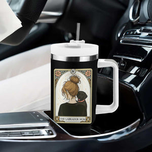 Black Labrador Mom Tumbler With Handle Funny Tarot Card Dog Lover Gift TS12 Print Your Wear