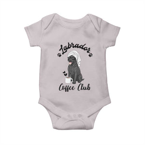 Labrador Coffee Club Baby Onesie Funny Dog Lover Gift TS12 Ice Gray Print Your Wear