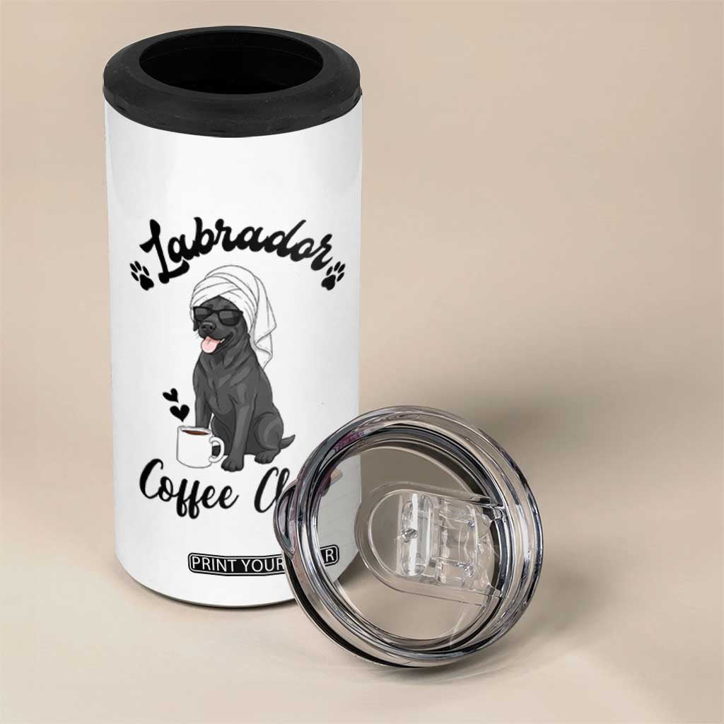 Labrador Coffee Club 4 in 1 Can Cooler Tumbler Funny Dog Lover Gift TS12 Print Your Wear