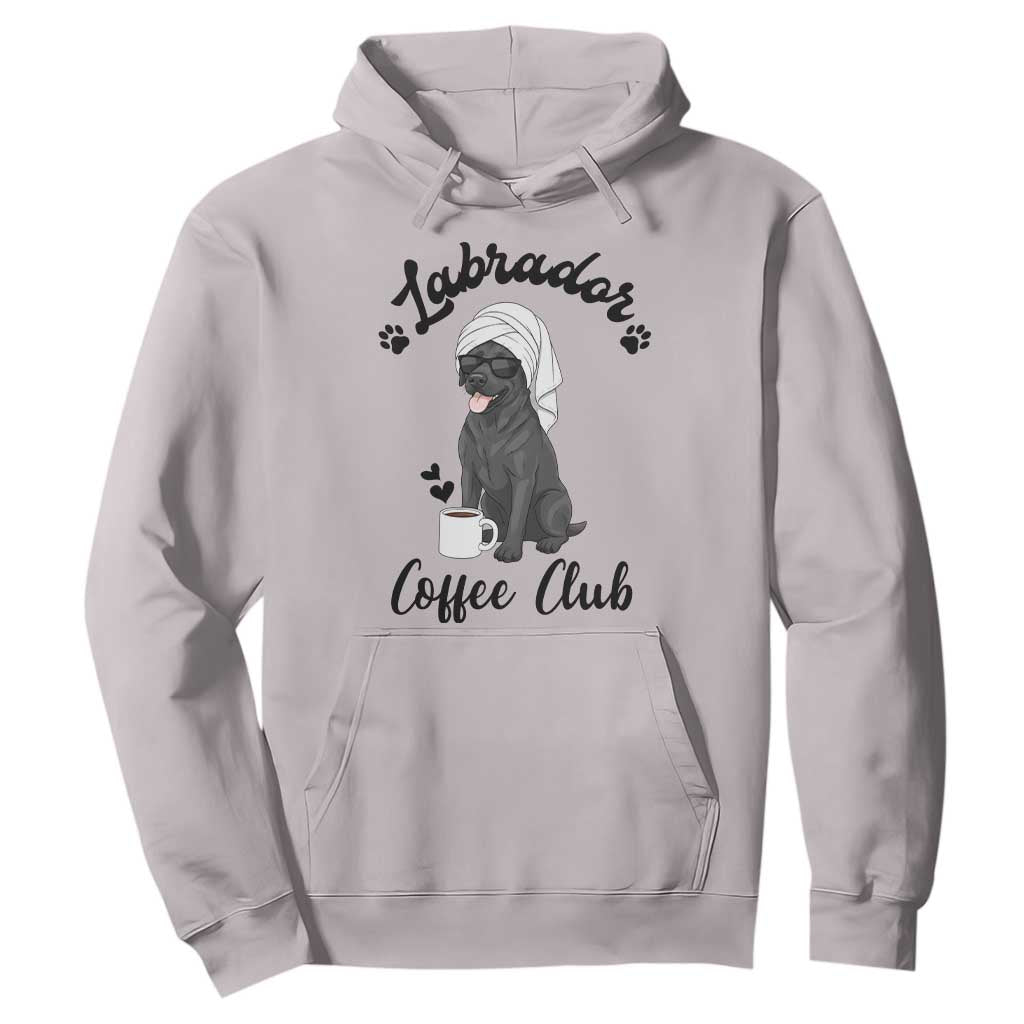 Labrador Coffee Club Hoodie Funny Dog Lover Gift TS12 Ice Gray Print Your Wear
