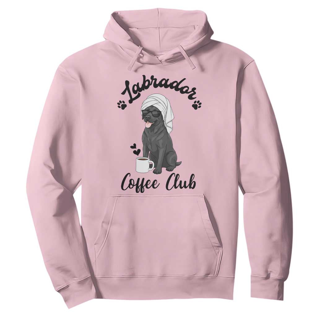 Labrador Coffee Club Hoodie Funny Dog Lover Gift TS12 Light Pink Print Your Wear